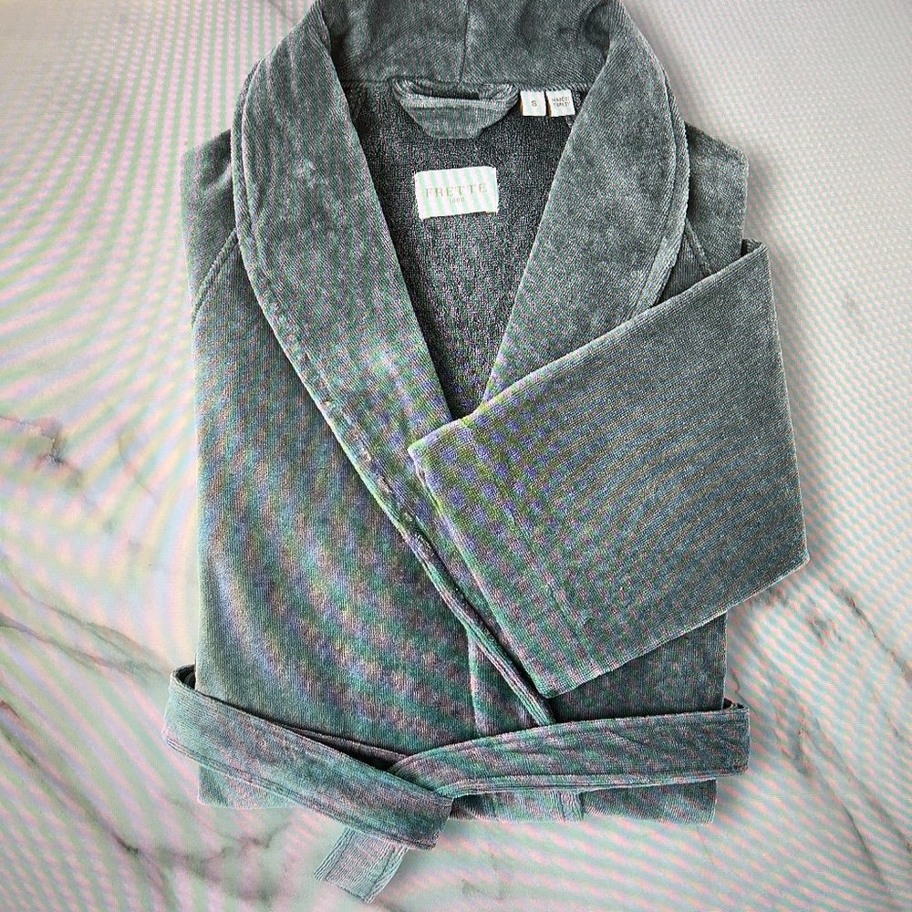 Fette Velour Shawl Collar Robe